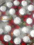 Copos nevados con almendras al brandy