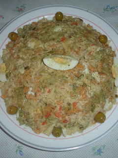 Una foto de Ensaladilla de pasta de hélices con vegetal