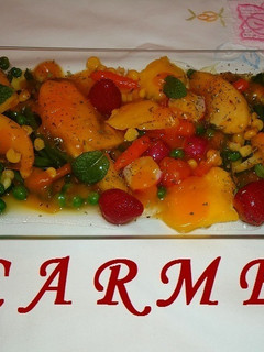 Una foto de Menestra dulce de verduras y frutas
