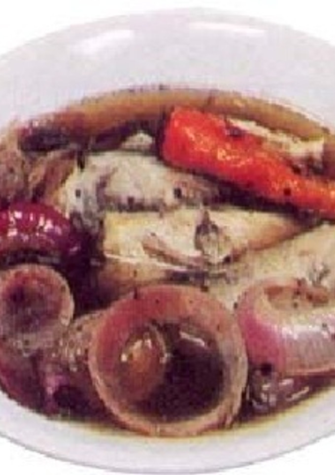 Una foto de Pavo en escabeche yucateco