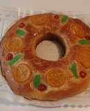 Roscón de reyes mazapán