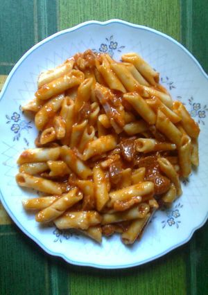 Una foto de Macarrones con chistorra