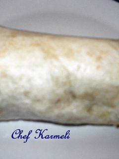 Una foto de Burritos de chuletas de cerdo en salsa verde