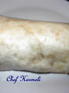 Una foto de Burritos de chuletas de cerdo en salsa verde