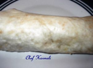 Una foto de Burritos de chuletas de cerdo en salsa verde