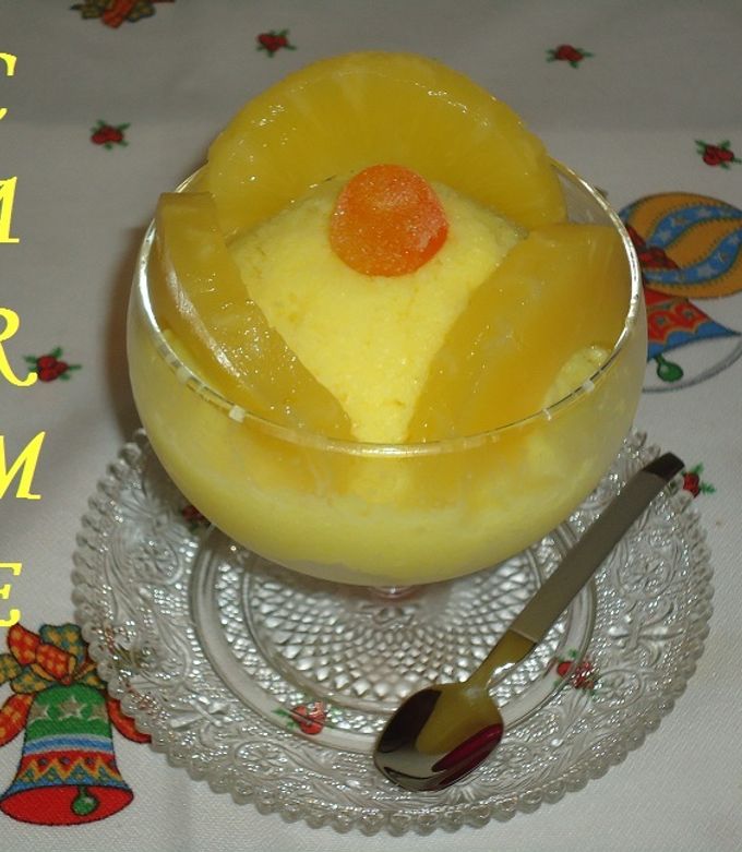 Una foto de Mousse de piña