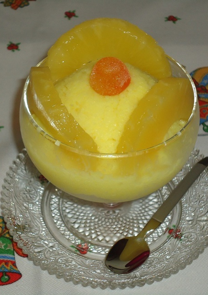 Una foto de Mousse de piña