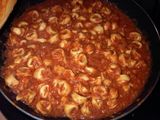 Tortellini de carne con atún