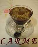 Mousse de turrón de trufa