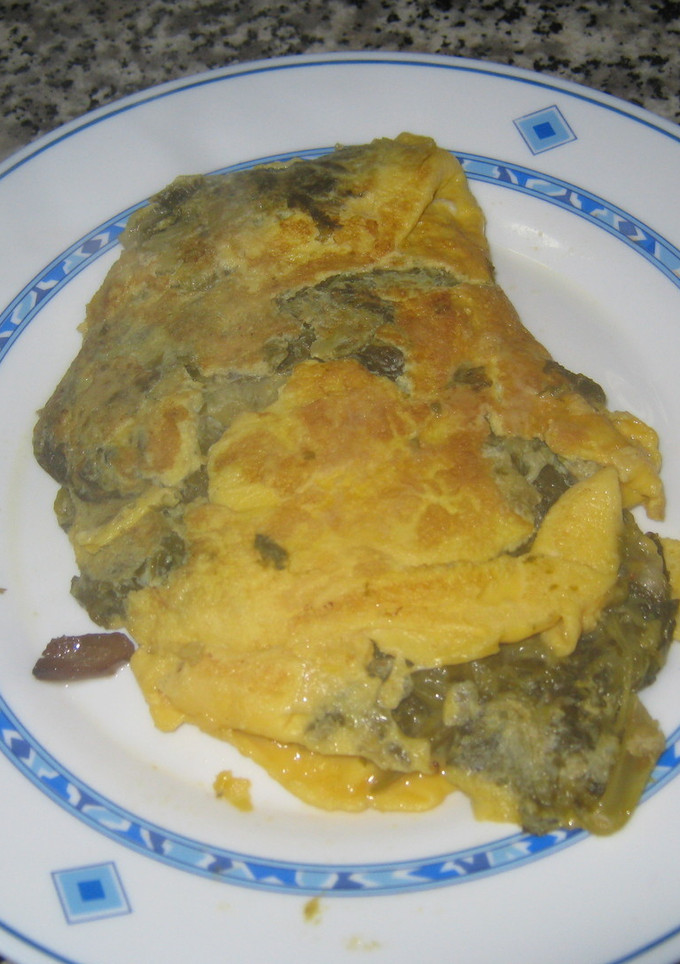 Una foto de Tortilla de grelos