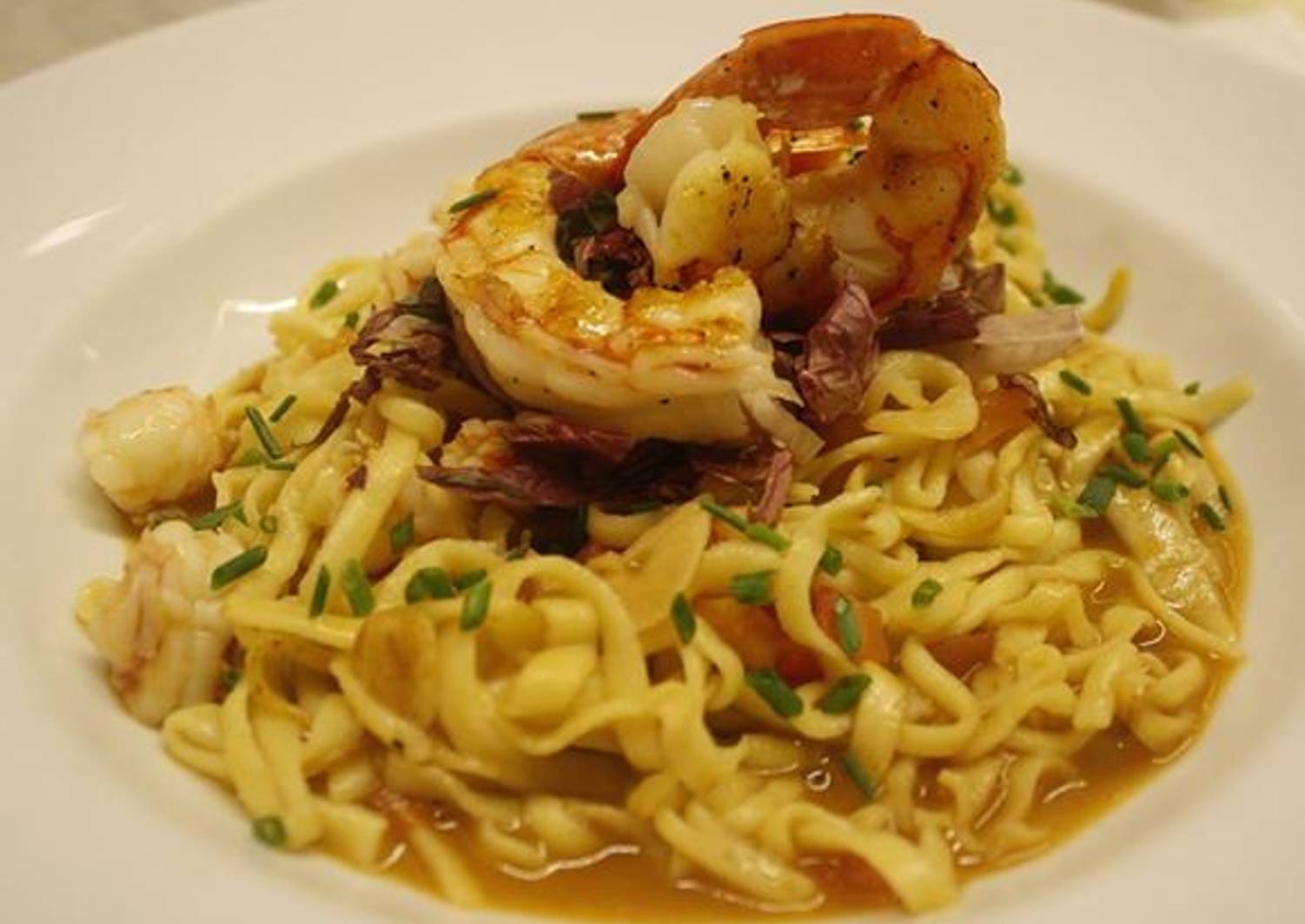 Pasta con calamares Receta de graciela