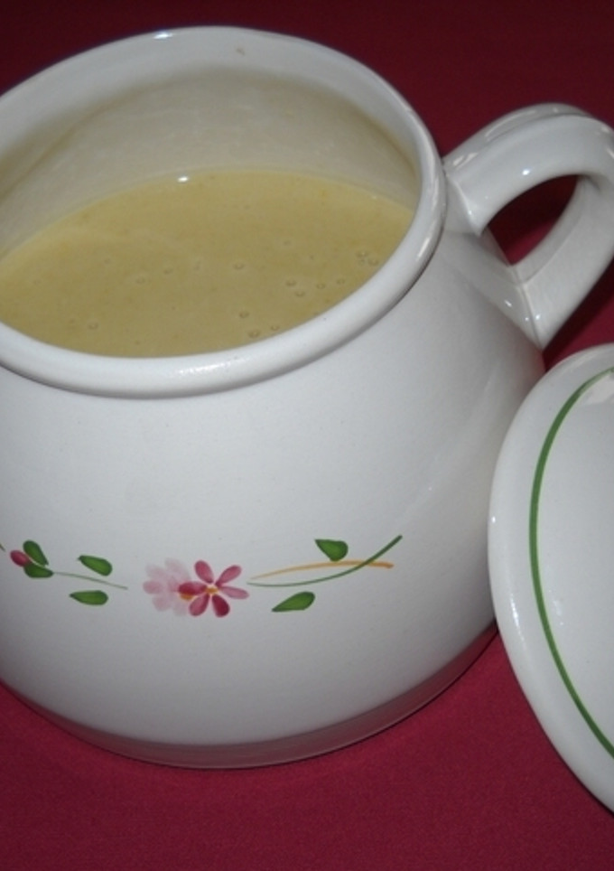 Una foto de Vichyssoise de frutas