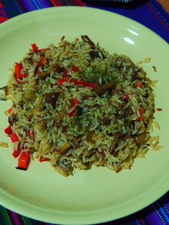 Una foto de Arroz improvisado