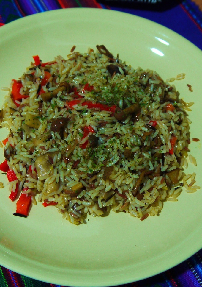 Una foto de Arroz improvisado