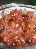 Paté de aceitunas y tomate deshidratados,tapenade