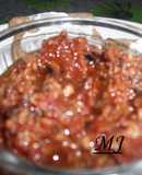 Paté de aceitunas y tomate deshidratados,tapenade
