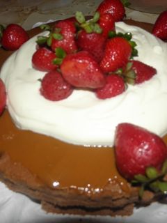 Una foto de Brownie de algarroba