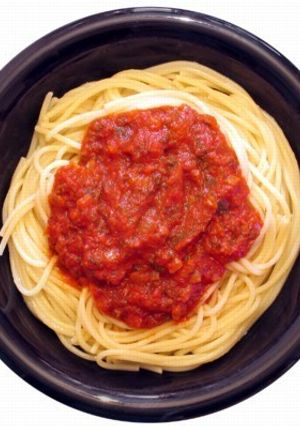 Una foto de Salsa casera para de espaguetis 