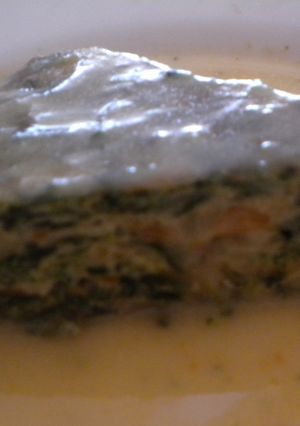 Una foto de Tortilla de espinaca y apio