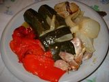 Pollo relleno a la parrilla