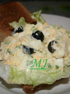 Una foto de Sándwich de ensalada de huevo
