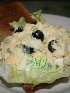 Una foto de Sándwich de ensalada de huevo