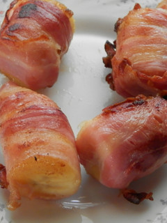 Una foto de Bocados de plátano con panceta
