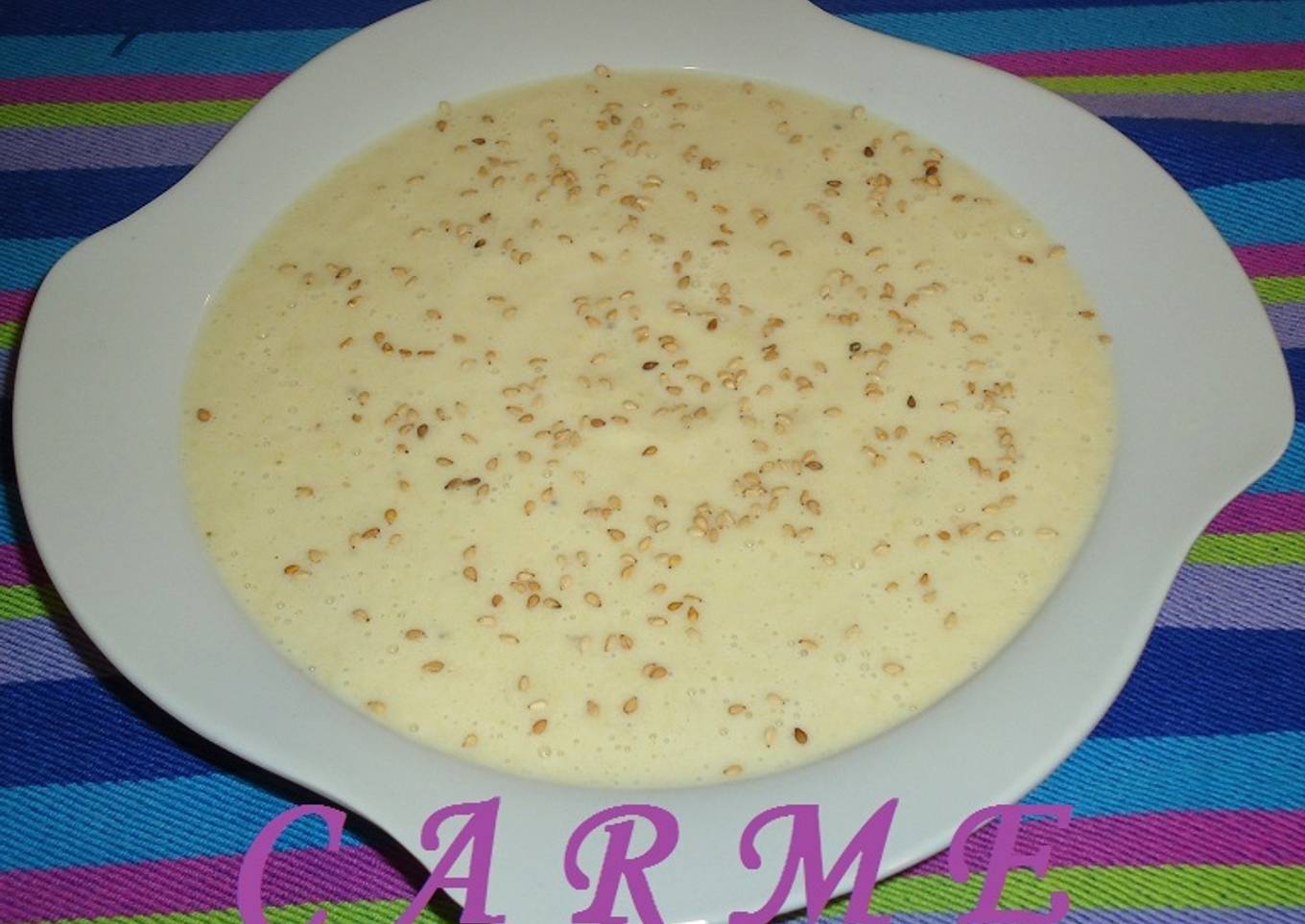 Crema de berenjena y calabacín<br />