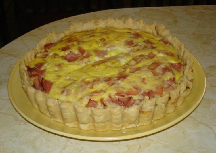 Quiche Lorraine de jamón y queso