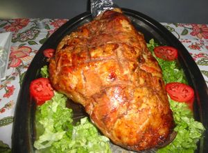 Una foto de Pata de cerdo al horno
