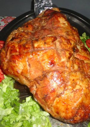 Una foto de Pata de cerdo al horno