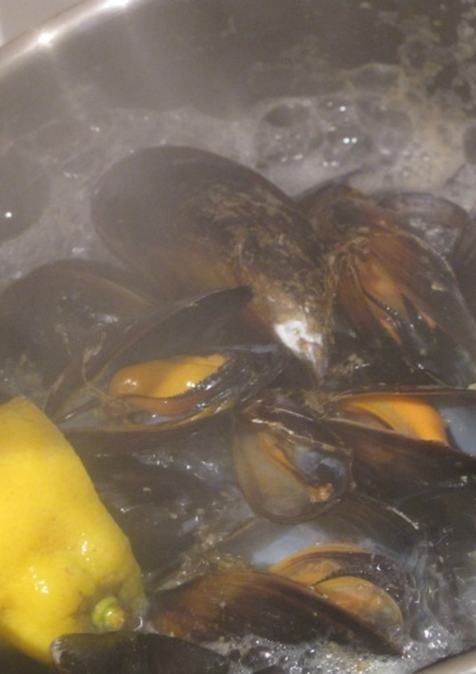 Una foto de Mejillones al vapor a la valenciana