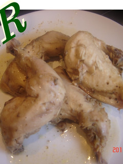 Una foto de Pollo al jengibre al microondas