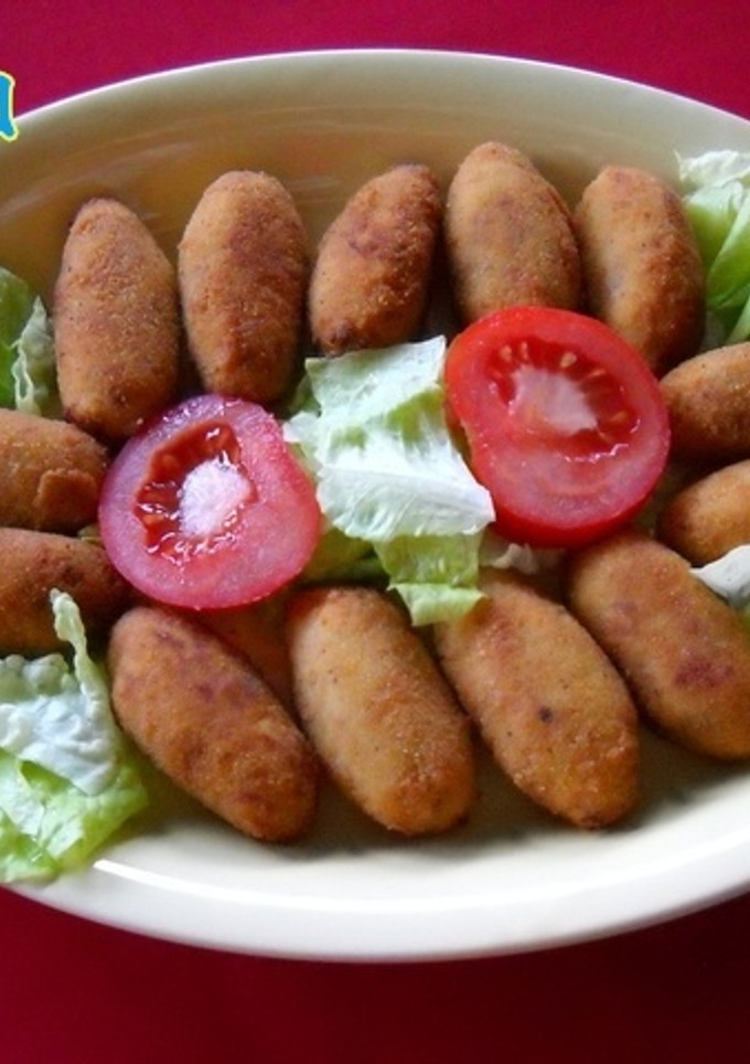 Una foto de Croquetas de jamón y pollo