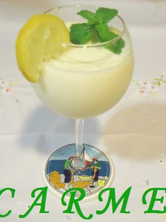 Una foto de Batido de melón y peras a la menta