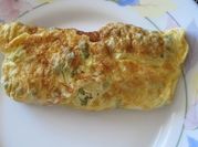 Una foto de omelette de arveja