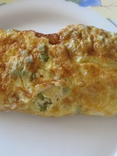 Una foto de Omelette de arvejas