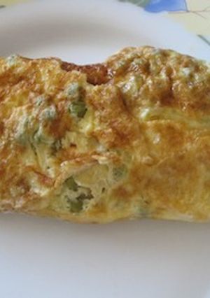 Una foto de Omelette de arvejas