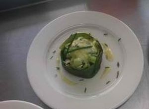 Una foto de Ajo puerro con vinagreta