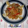 Arroz integral orgánico con mariscos al txacolí