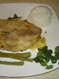 Pescado en salsa de piña