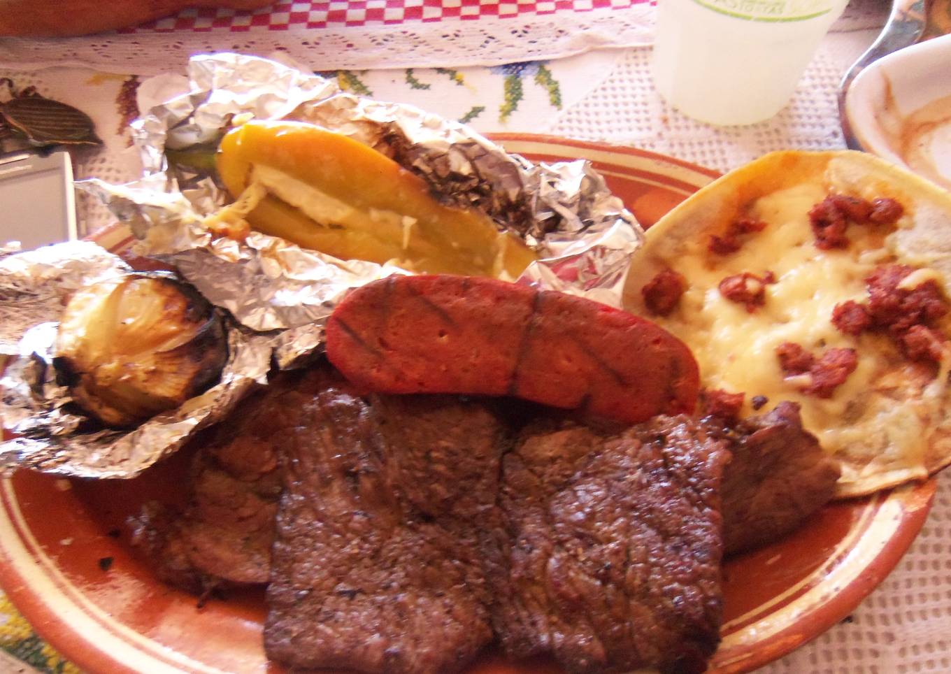 Carne asada a las brasas