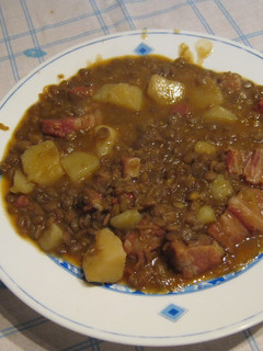 Una foto de Lentejas con panceta