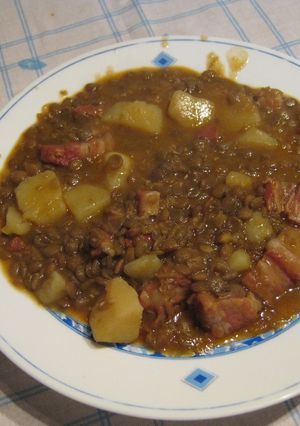 Una foto de Lentejas con panceta