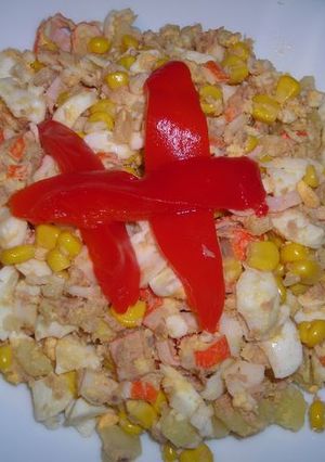 Una foto de Ensalada variada con atún