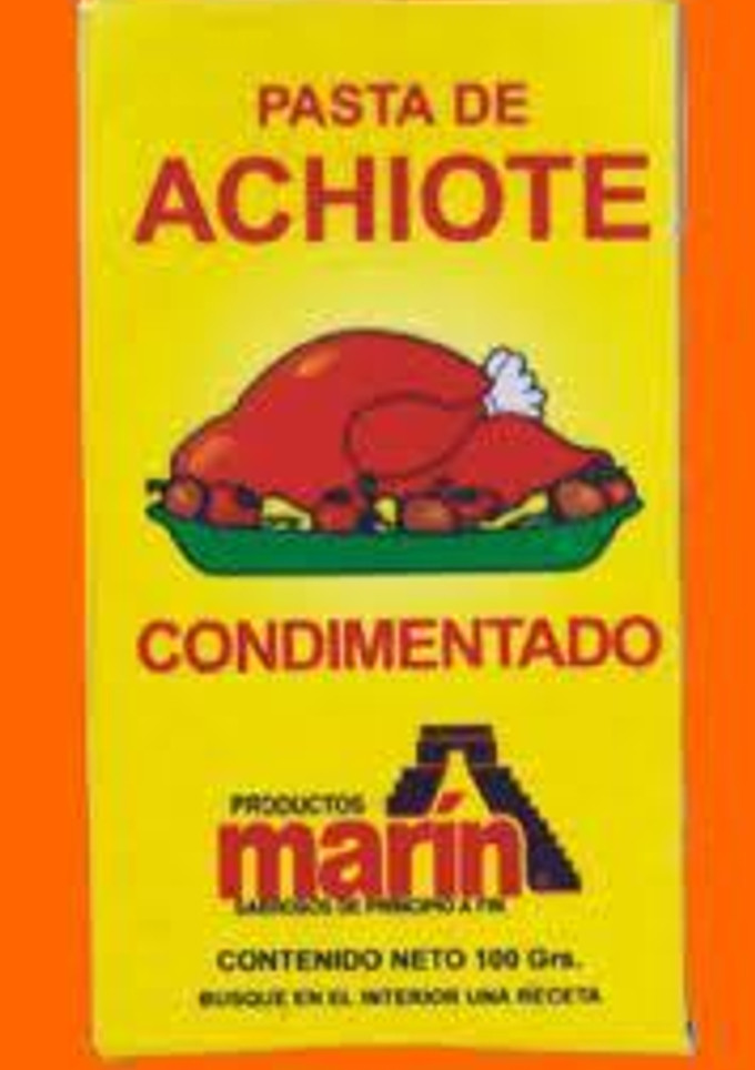 Una foto de Pasta de achiote