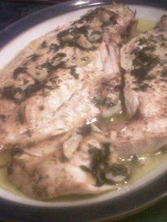 Una foto de Lechola al mojo de ajo