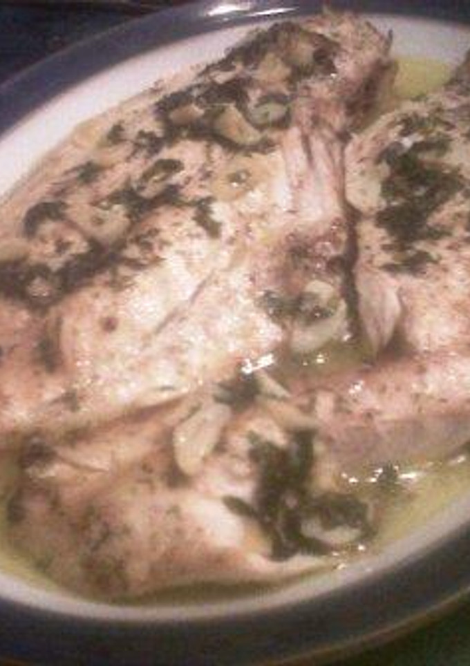 Una foto de Lechola al mojo de ajo