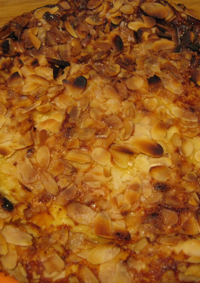 Una foto de Tarta de queso y manzana