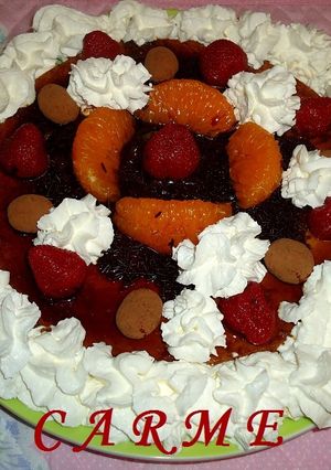 Una foto de Flan cremoso de huevo almendrado